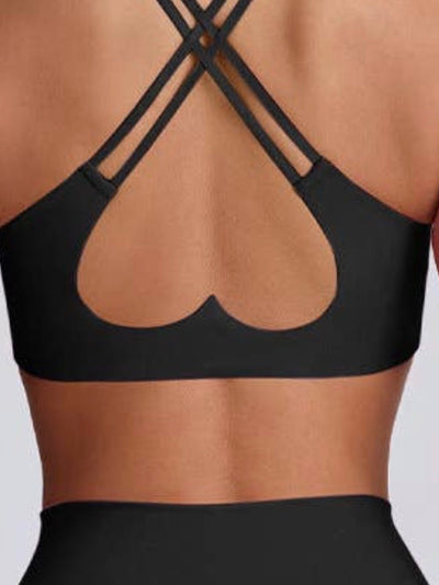 Cross Back Sports Bra + Shorts