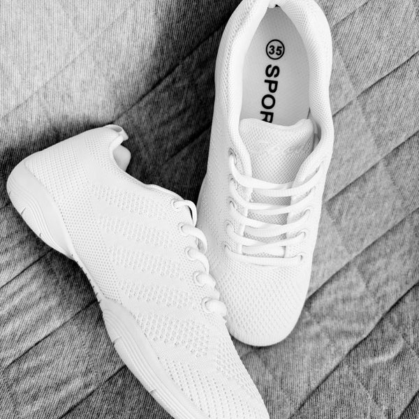 Girls White Cheer Shoes