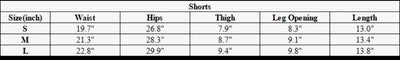 Women’s Plaid Print Athletic Shorts