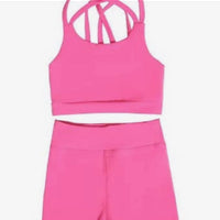 Girl's 2-Piece Athletic Short and Tank Set