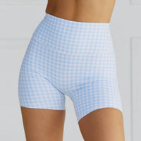 Women’s Plaid Print Athletic Shorts