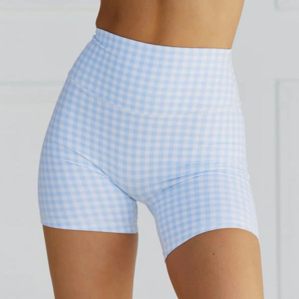 Women’s Plaid Print Athletic Shorts