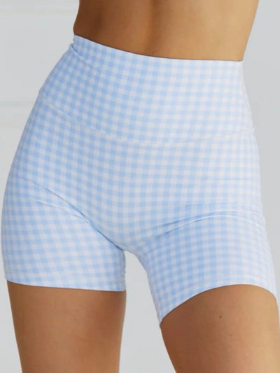 Women’s Plaid Print Athletic Shorts