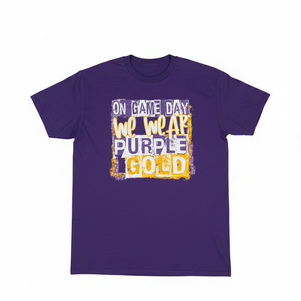Game Day Purple and Gold Tee