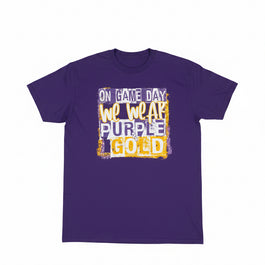 Game Day Purple and Gold Tee
