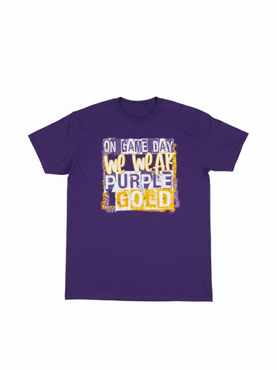 Game Day Purple and Gold Tee
