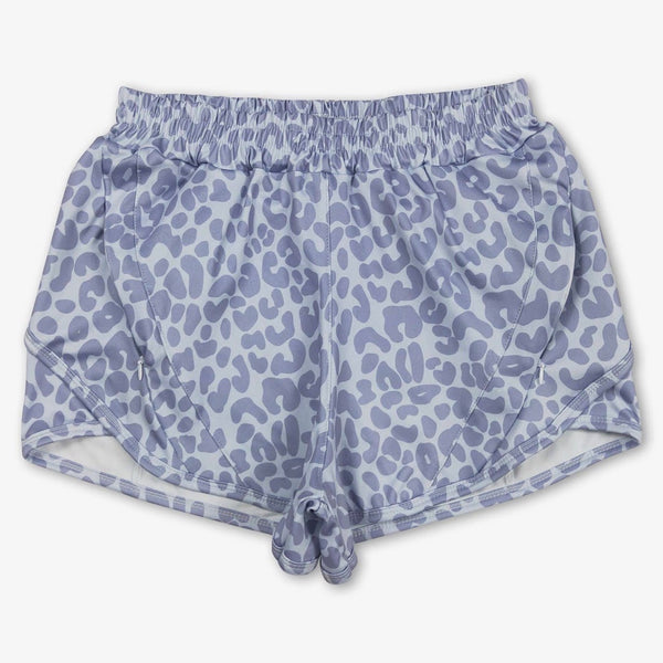 Gray Leopard Kids Summer Shorts