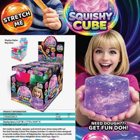 Fun Doh Squish & Squeeze Sparkle Cube Fidget Toy
