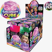 Fun Doh Squish & Squeeze Sparkle Cube Fidget Toy