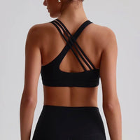 Women's Asymmetrical Cross Back Sports Bra