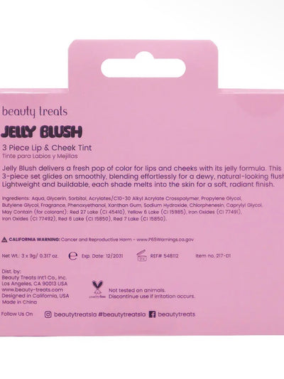 Beauty Treats 217-D1 Jelly Blush Lip & Cheek Tint Set-3 set