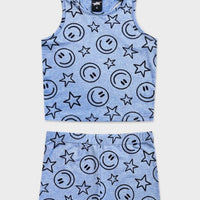 Simply Soft Luxe Cropped Racer Backed Tank & Tumble Short