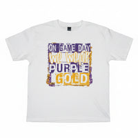 Game Day Purple and Gold Tee