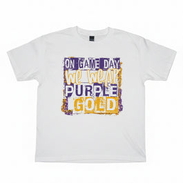 Game Day Purple and Gold Tee