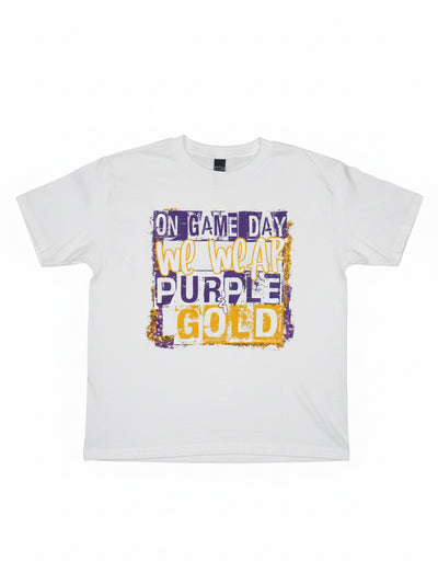 Game Day Purple and Gold Tee