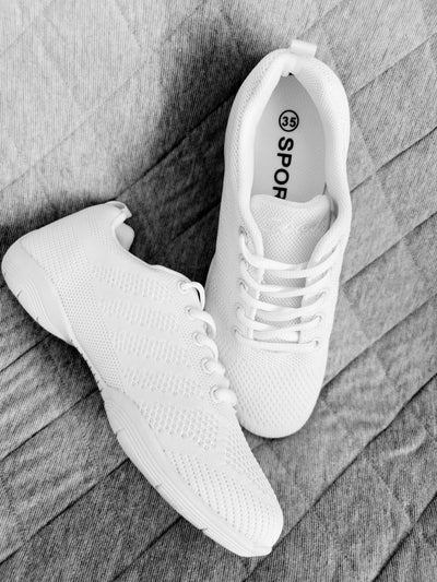 Girls White Cheerleading Shoes