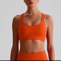 Women's Asymmetrical Cross Back Sports Bra