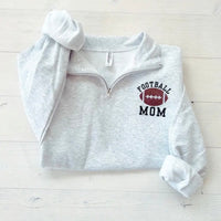Football Sports Mom Pullover Quarter Zip
