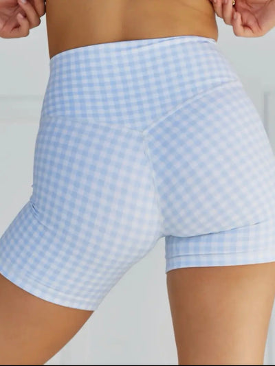 Women’s Plaid Print Athletic Shorts