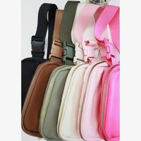 Solid Color Crossbody Fanny Pack Belt Bag